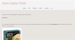 Desktop Screenshot of marie-sophie-pollak.de